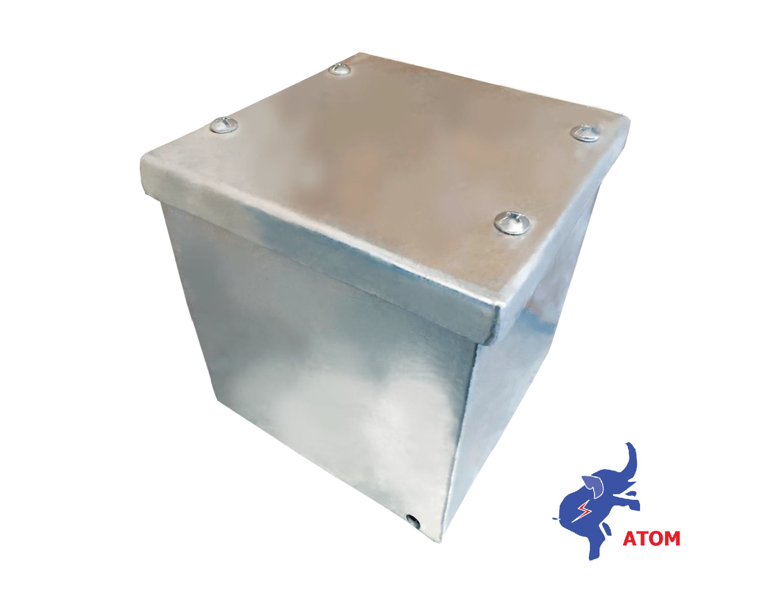 พลูบ็อกซ์ 4"x4"x4" หนา 1.6 mm.(Hot-Dip Galvanized)
