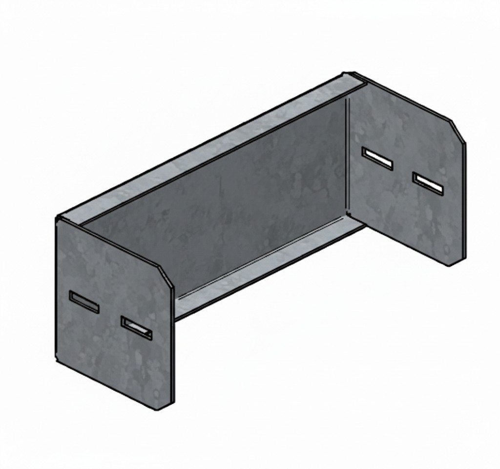 แผ่นปิดหัวท้ายรางไวร์เวย์ 2"x3"